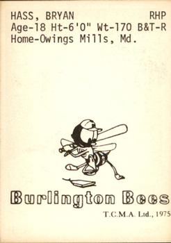 1975 TCMA Burlington Bees #NNO 