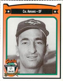 1991 Crown/Coca-Cola Baltimore Orioles #2 Cal Abrams Front