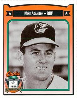 1991 Crown/Coca-Cola Baltimore Orioles #5 Mike Adamson Front