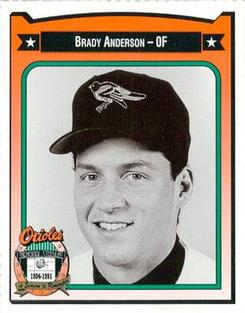 1991 Crown/Coca-Cola Baltimore Orioles #9 Brady Anderson Front