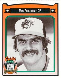 1991 Crown/Coca-Cola Baltimore Orioles #11 Mike Anderson Front