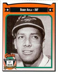1991 Crown/Coca-Cola Baltimore Orioles #14 Bobby Avila Front