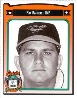 1991 Crown/Coca-Cola Baltimore Orioles #21 Ray Barker Front