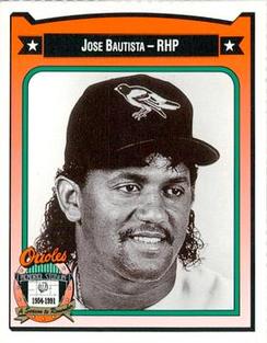 1991 Crown/Coca-Cola Baltimore Orioles #23 Jose Bautista Front