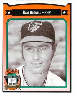 1991 Crown/Coca-Cola Baltimore Orioles #44 Dave Boswell Front