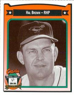 1991 Crown/Coca-Cola Baltimore Orioles #54 Hal Brown Front
