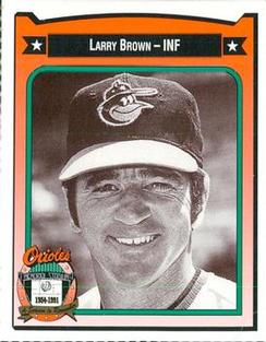 1991 Crown/Coca-Cola Baltimore Orioles #55 Larry Brown Front