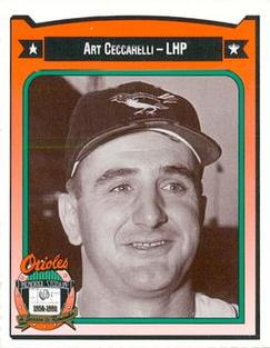 1991 Crown/Coca-Cola Baltimore Orioles #73 Art Ceccarelli Front