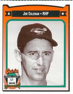 1991 Crown/Coca-Cola Baltimore Orioles #80 Joe Coleman Front