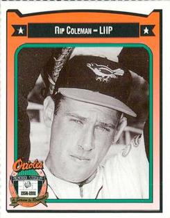1991 Crown/Coca-Cola Baltimore Orioles #81 Rip Coleman Front