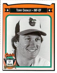 1991 Crown/Coca-Cola Baltimore Orioles #89 Terry Crowley Front