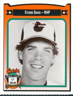 1991 Crown/Coca-Cola Baltimore Orioles #97 Storm Davis Front