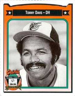 1991 Crown/Coca-Cola Baltimore Orioles #98 Tommy Davis Front