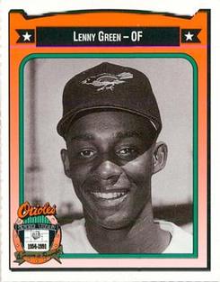 1991 Crown/Coca-Cola Baltimore Orioles #164 Lenny Green Front