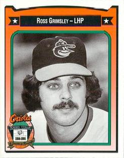 1991 Crown/Coca-Cola Baltimore Orioles #167 Ross Grimsley Front