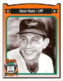 1991 Crown/Coca-Cola Baltimore Orioles #172 Harvey Haddix Front
