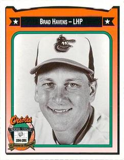 1991 Crown/Coca-Cola Baltimore Orioles #188 Brad Havens Front