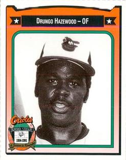 1991 Crown/Coca-Cola Baltimore Orioles #189 Drungo Hazewood Front