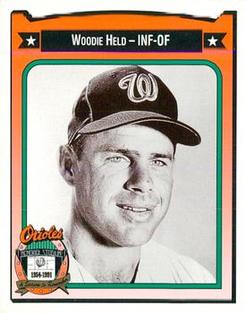 1991 Crown/Coca-Cola Baltimore Orioles #192 Woodie Held Front