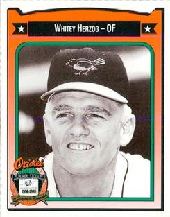 1991 Crown/Coca-Cola Baltimore Orioles #195 Whitey Herzog Front