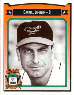 1991 Crown/Coca-Cola Baltimore Orioles #223 Darrell Johnson Front