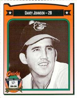 1991 Crown/Coca-Cola Baltimore Orioles #225 Davey Johnson Front