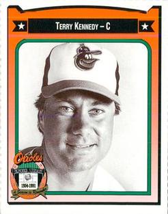 1991 Crown/Coca-Cola Baltimore Orioles #237 Terry Kennedy Front