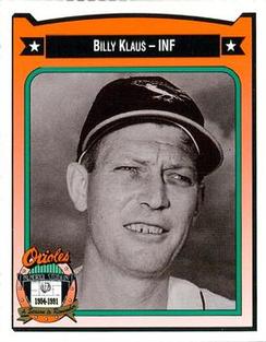 1991 Crown/Coca-Cola Baltimore Orioles #242 Billy Klaus Front