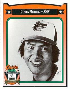1991 Crown/Coca-Cola Baltimore Orioles #280 Dennis Martinez Front