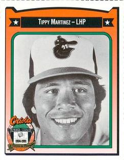 1991 Crown/Coca-Cola Baltimore Orioles #281 Tippy Martinez Front