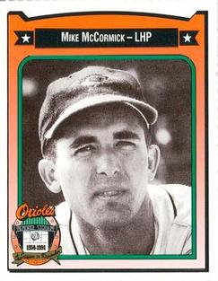 1991 Crown/Coca-Cola Baltimore Orioles #287 Mike McCormick Front