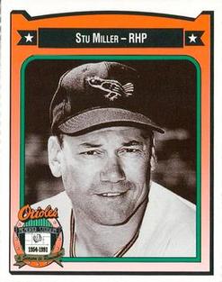 1991 Crown/Coca-Cola Baltimore Orioles #304 Stu Miller Front