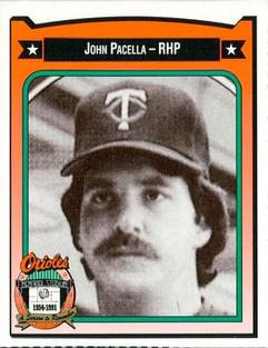 1991 Crown/Coca-Cola Baltimore Orioles #346 John Pacella Front