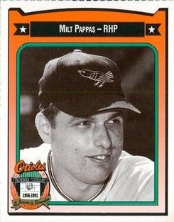 1991 Crown/Coca-Cola Baltimore Orioles #351 Milt Pappas Front