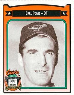 1991 Crown/Coca-Cola Baltimore Orioles #369 Carl Powis Front