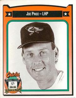 1991 Crown/Coca-Cola Baltimore Orioles #370 Joe Price Front