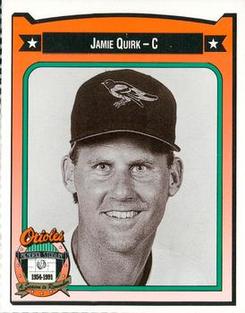 1991 Crown/Coca-Cola Baltimore Orioles #373 Jamie Quirk Front