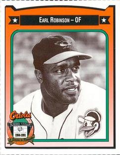 1991 Crown/Coca-Cola Baltimore Orioles #386 Earl Robinson Front