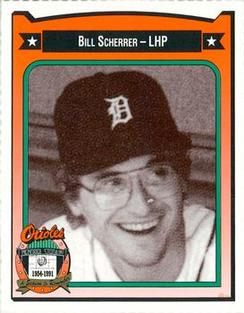 1991 Crown/Coca-Cola Baltimore Orioles #404 Bill Scherrer Front