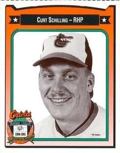 1991 Crown/Coca-Cola Baltimore Orioles #405 Curt Schilling Front