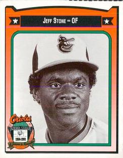 1991 Crown/Coca-Cola Baltimore Orioles #444 Jeff Stone Front