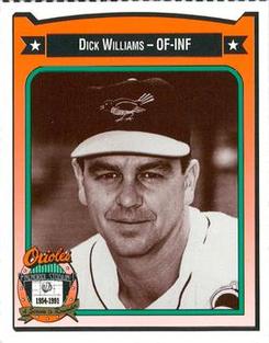 1991 Crown/Coca-Cola Baltimore Orioles #486 Dick Williams Front