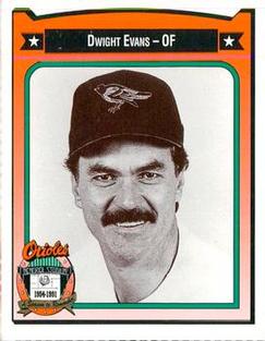 1991 Crown/Coca-Cola Baltimore Orioles #497 Dwight Evans Front