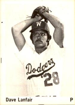 1975 TCMA Waterbury Dodgers #NNO Dave Lanfair Front