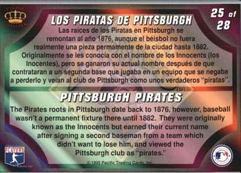 1995 Pacific Prism - Team Logos #25 Pittsburgh Pirates Back