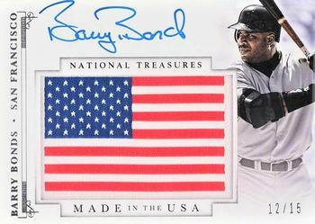 2014 Panini National Treasures - Made In Autographs #43 Barry Bonds Front