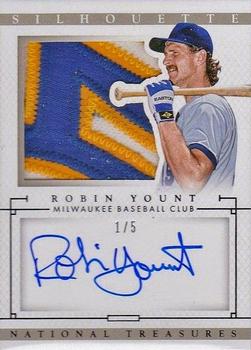 2014 Panini National Treasures - Silhouette Autographs Black #46 Robin Yount Front
