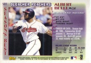 1997 Topps - Season's Best #SB9 Albert Belle Back