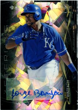 2014 Bowman Sterling - Prospect Autographs Black Atomic Refractors #BSPA-JB Jorge Bonifacio Front