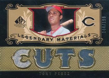 2007 SP Legendary Cuts - Legendary Materials #LM-TP Tony Perez Front